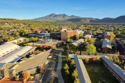 A beautiful fall day at the N A U Flagstaff Mountain Campus.